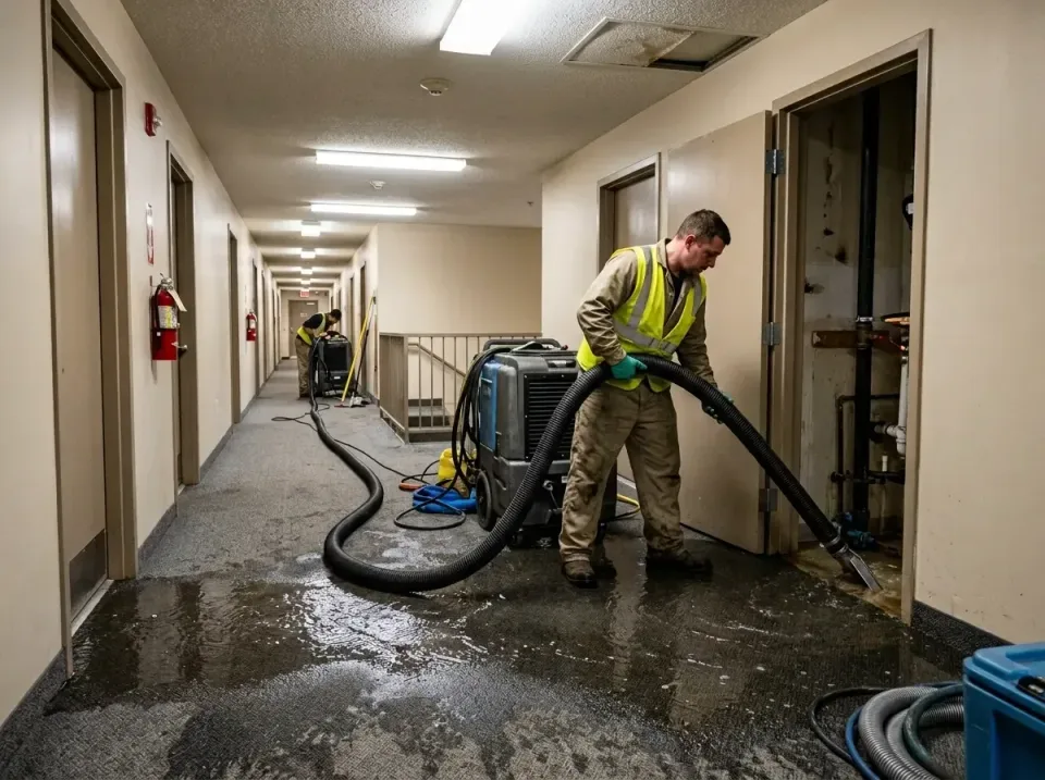 multi-unit-apartment-hallway-f-005 — frequently asked questions, Emergency Burst Pipe Water Extraction & Removal in Bowmansv…